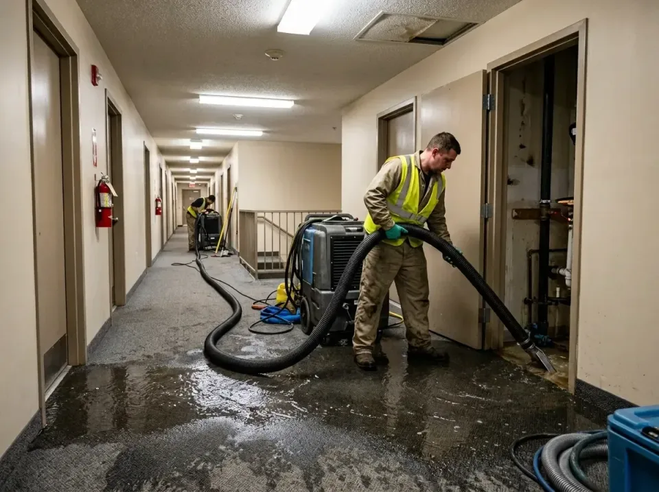 multi-unit-apartment-hallway-f-005 — frequently asked questions, Emergency Burst Pipe Water Extraction & Removal in Renssela…